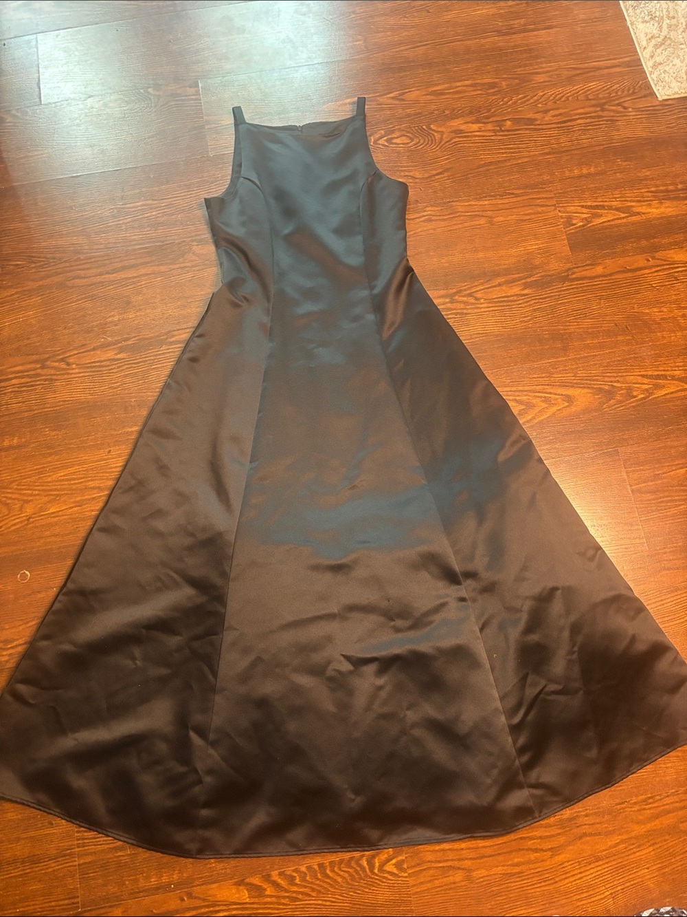 Vintage 90s Classic Black A-Line Evening Dress - Sleek Elegant Design